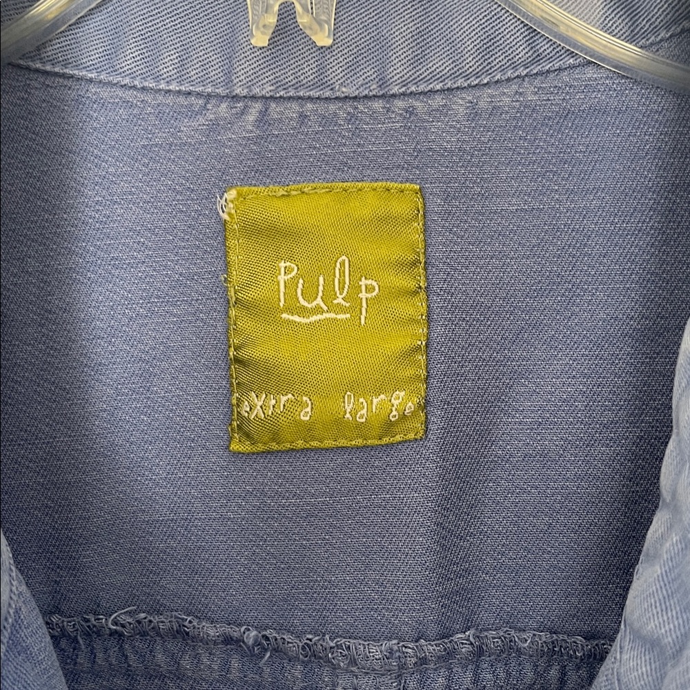 Pulp Denim Button-Up Shirt Women’s XL - Picture 2 of 5
